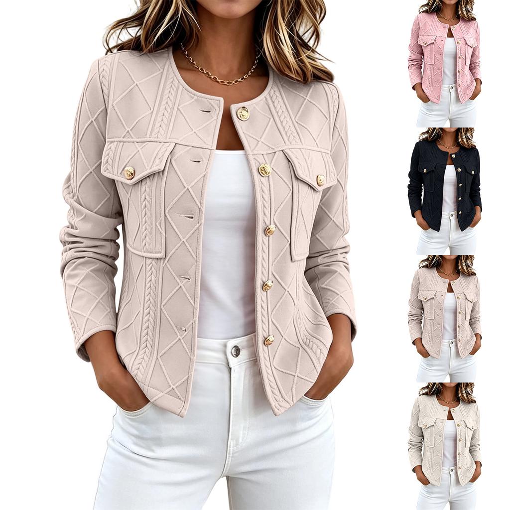 Men's Color Button Front Jacket, Short Slim Fit Long Sleeve Coat for Casual Wear