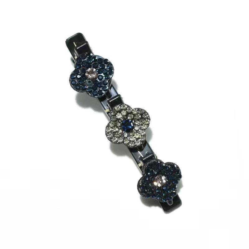 Trendy European & American Braided Hairpin Set: Floral and Bangs Clips