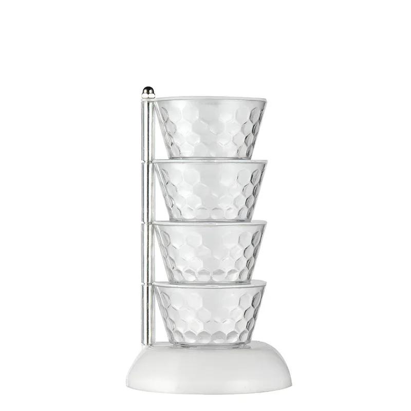 

Вертикальная вращающаяся коробка для приправ с прозрачным вращающимся дизайном, коробка для специй, солонка, ложка, вращающаяся стойка для хранения кухонных принадлежностей