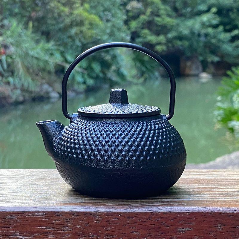 

Японский чугунный чайник – 50 мл/300 мл черный ретро чайник с ситечком для листового чая 300ml Black
