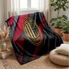 AC Milan Theme Blanket Soft Flannel Blanket Plush Throw Blanket Cozy Sofa Bed Blanket for Home Decor