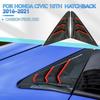 For Honda Civic Type R Hatchback  2016- Rear Side Vent Window Louver Cover