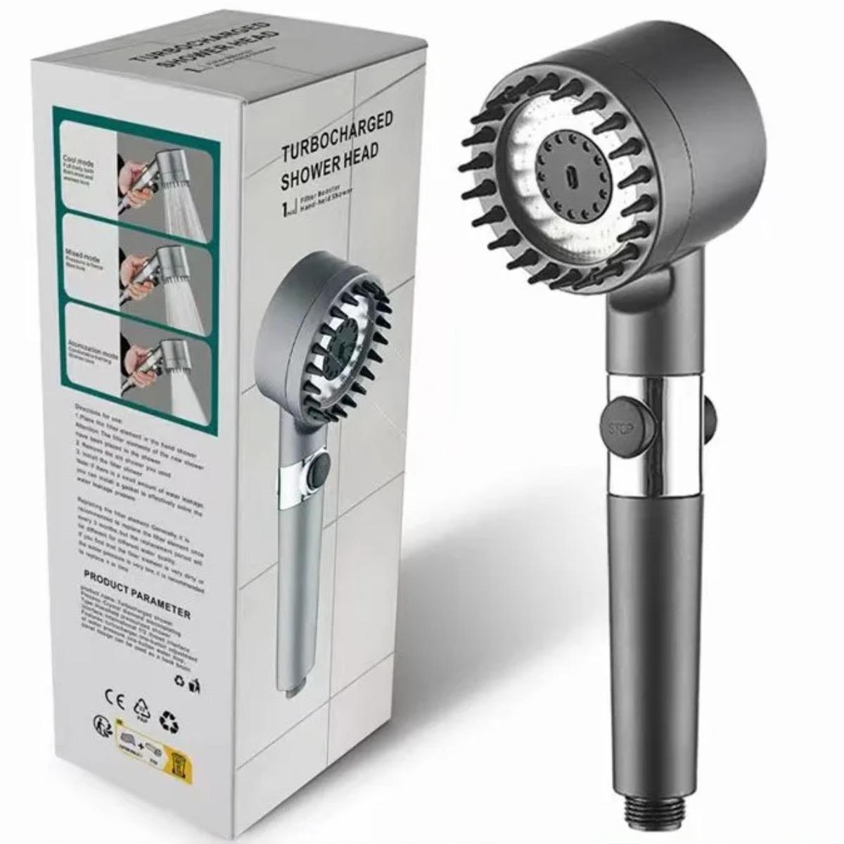 

3 Modes High Pressure Rain Shower Head Equipped with Filter Cotton Spray Handheld Shower Shower Head Bathroom Accessories