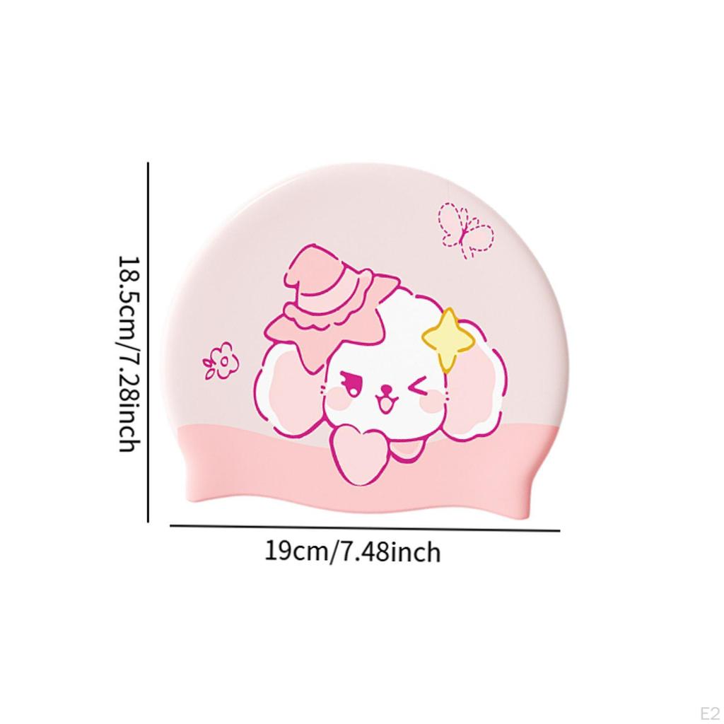 Children Swim Cap Shower Bath Hat Non Slip for Kids Men Women Lightweight Swimming Water