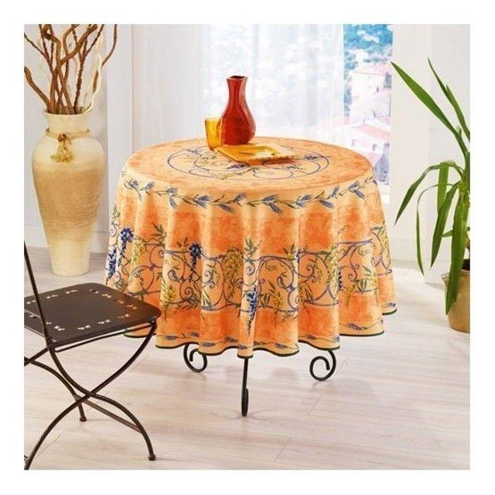 Nappes Provençales - PROMO LINGE - Polyester - 180cm - orange