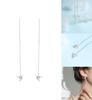 Se756 Yixuan Sparkling Diamond Origami Crane Ear Threader Elegant And Chic Chain Design