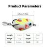 1 Pièce Leurre Artificiel Brillant Hameçon Double Leurre Appât de Pêche Appât Souple Imitation Blackfish Appât Souple