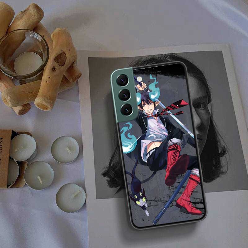 Anime Ao no Exorcist Okumura Rin Phone Case For Samsung Galaxy S22 S25 Ultra S21 S10 Plus S26 Edge S20 S23 S24 FE Cover Sili