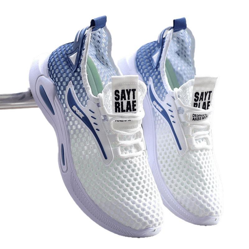 Mesh Summer New Breathable Thin Hollow Mesh Shoes Casual Sports Trendy Shoes