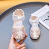 Sommer Kinderschuhe Mode Süße Kindersandalen für Mädchen Kleinkind Glitzer Schleife Pailletten Prinzessin Lässig Partykleid Sandalen