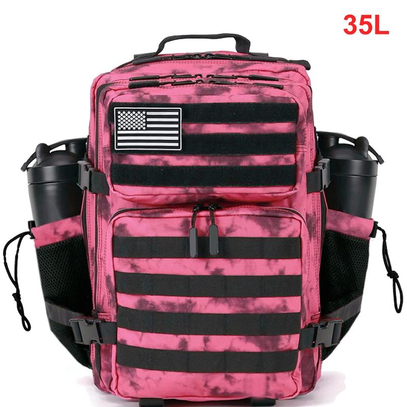 35L Tactical Backpack for Women Men Molle Outdoor Travel Camping Hiking Bag Sports Weekend Athlete Gym Rucksack Dual Cup Holders