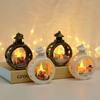 Led Lamp Decor Christmas Portable Lantern Santa Claus Xmas Tree Wind Lights Pendant Navidad Christmas New Year Decoration