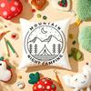 Camping Outdoor Logo Cushion Cover Plush Fabric Soft Double-Sided Printed Sofa Warm Winter Home Child Gift Pillow Case