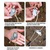 10Pcs Camping Tent Rope Tensioner Buckles Tightener Fastener Canopy Guyline Cord Buckle Adjustment Fixing Pull Stoppers