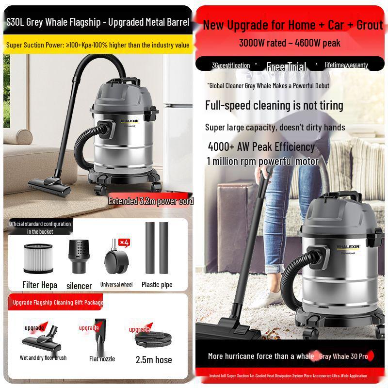 High-Power Dual-Use Vacuum Cleaner for Home, Car & Industrial Grout Cleaning, 50