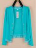 Spring Summer Women's Short Thin Long Sve Knitted Cardigan Outerwear Large Size Air Conditioning Shirt