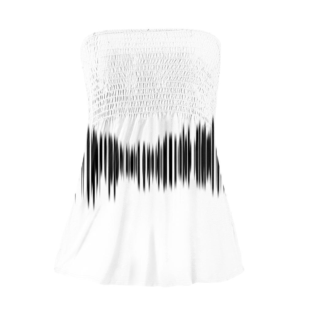 Tube Tops For Women,Cute Sexy Off Shoulder Print Sleeveless T-Shirt