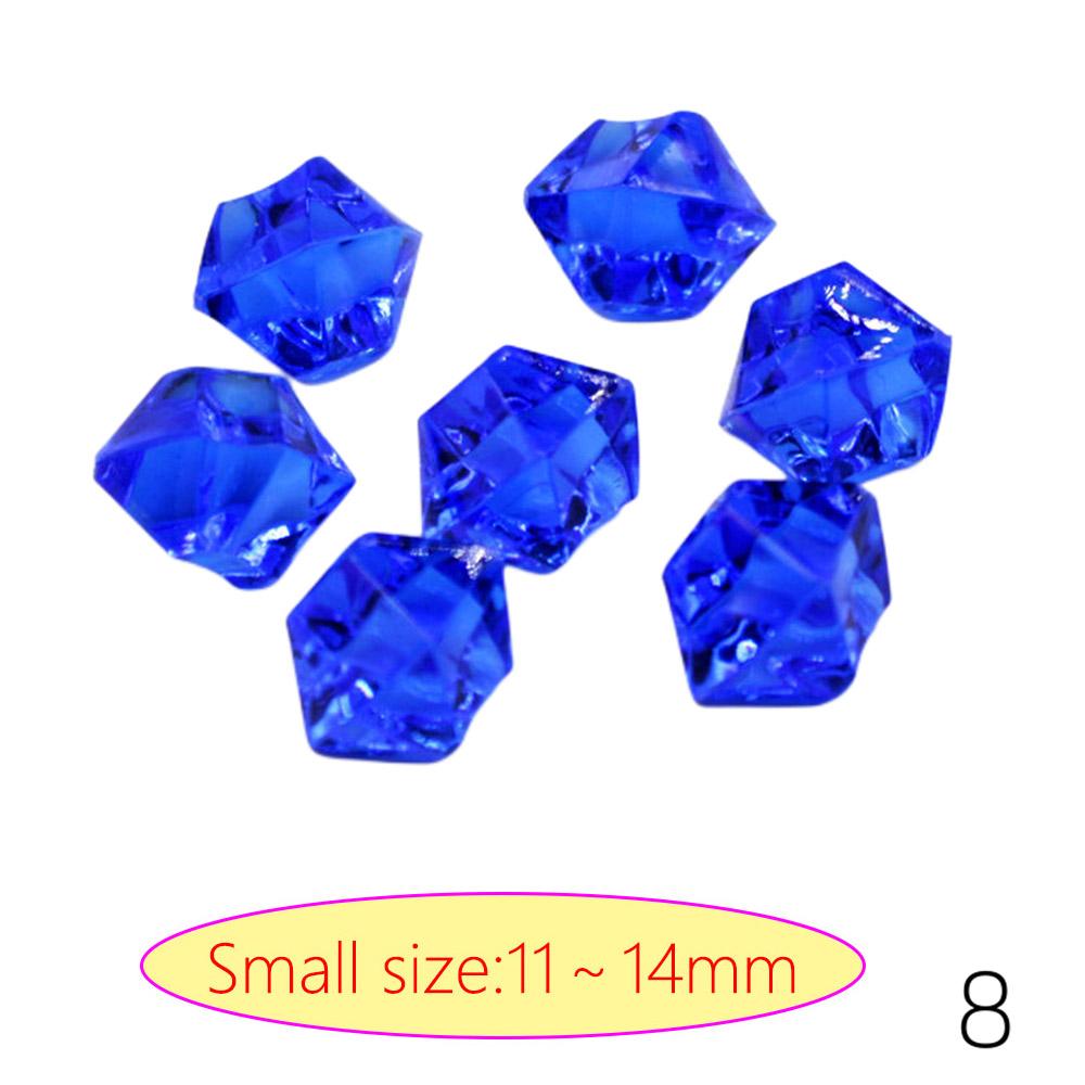 Acrylic Diamond Crystal Ice Rock Stones Vase Gems Confetti Table Scatter Beads Wedding Party Home Decor 100pcs 19 Color 11x14MM