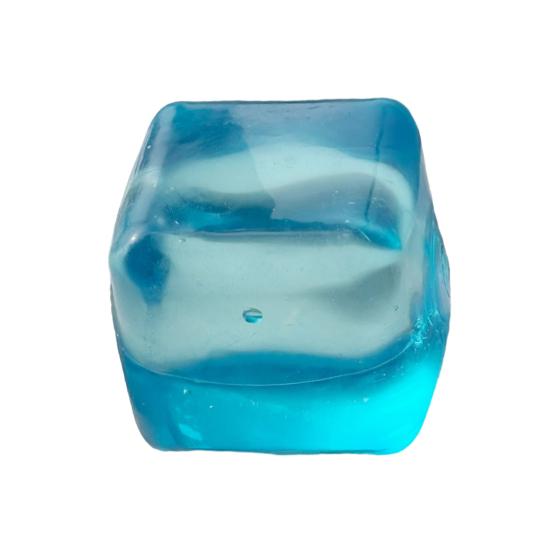 Jellyfish Squeeze Toy Transparent Lemon Toy Stress Relief Ice Cream Anxiety Soft Clear Cube Sensory for Kids Adults