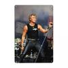 Segni Metallica Vintage Johnny Hallyday Personalizzati Cantante Rock Francese Placca di Latta Cancello Giardino Bar Decorazione Murale 30x20cm