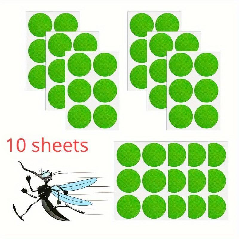

60 шт., репелленты от комаров без ДЭТА, наклейки для детей и взрослых, натуральные патчи с цитронеллой для путешествий, на открытом воздухе, в помещении 10 sheets (60PCS) зелёный