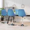 Day and Night - Day and Night Swivel Dining Chairs 4 Units PP Blue