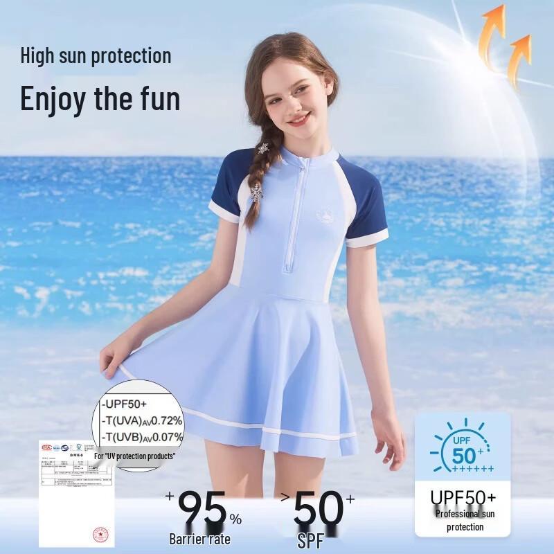 Disney Girls' Elsa One-Piece Swimsuit