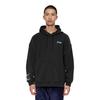 Li Ning Badminton Series Solid Color Logo Print Hooded Drawstring Long Sleeve Sweatshirt Men sweatshirt Black AWDSE95-1