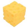 Cheese Squeeze Toy Soft Rebound Squeeze Cheese Novelty Toy for Adults and Kids Yellow