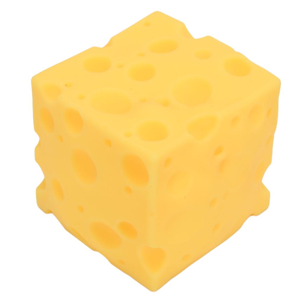 Cheese Squeeze Toy Soft Rebound Squeeze Cheese Novelty Toy for Adults and Kids Yellow