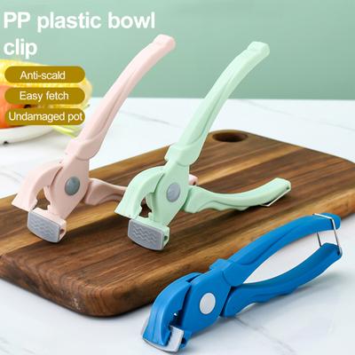 Schüssel-Clip, langer Griff, rutschfeste Geschirrklemme, Mehrzweck-Schüsselhalter-Clip gegen Verbrühungen für die Küche zu Hause