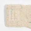 BIMBA Y LOLA Beige Logo Wool Gloves B246AIG007IVB