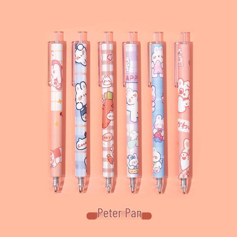 

Cartoon Click Pen - Cute 0.5mm Black Ink Student Sign Pen 0.5mm