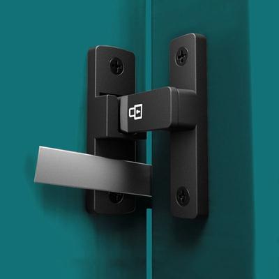 New Zinc Alloy Luminous Door Buckle Hardware 90°/180° Door Latch No Punching Furniture Positioning Latch Door