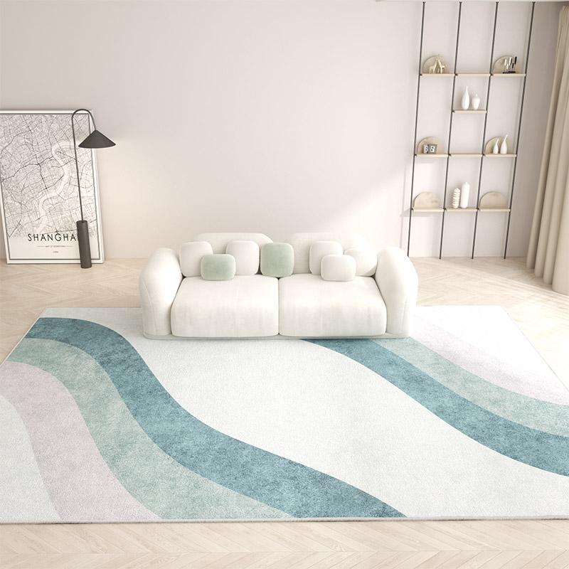 Rainbow Large-area Carpets for Living Room Girl Rugs for Bedroom Decor Light-colored Soft Cloakroom Carpet Ins Style Bedside Rug