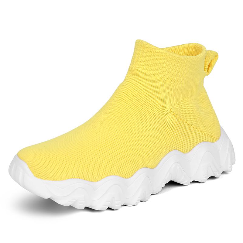 Kids Shoes Boys Sneakers Fashion Knit High Top Shoes Comfortable Casual Running Sports Tennis Shoes for Girls