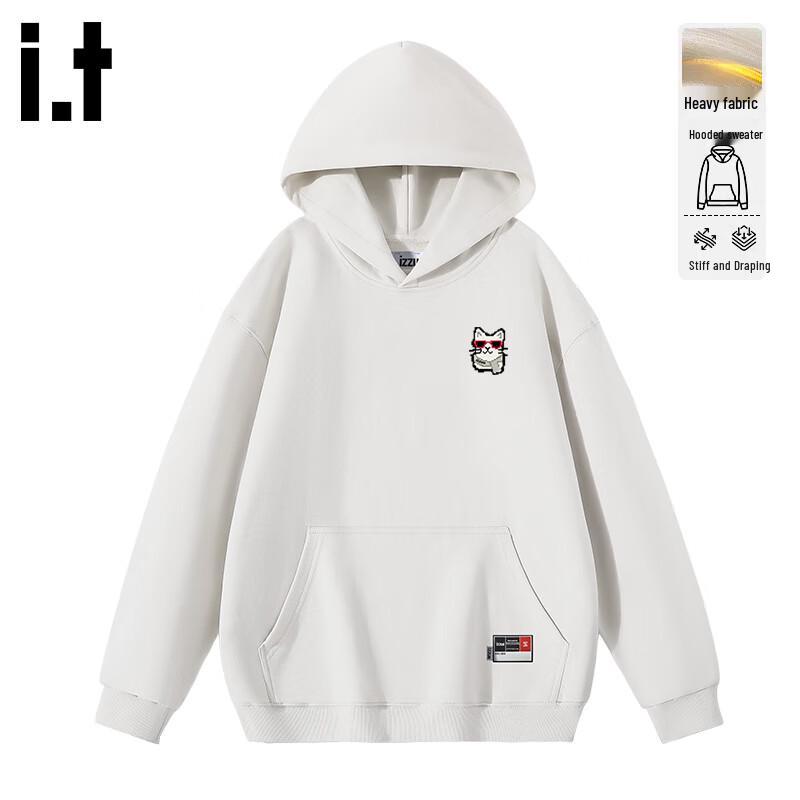 

izzue it Men s ZI Pixel Cat Heavyweight Hooded Sweatshirt 3XL