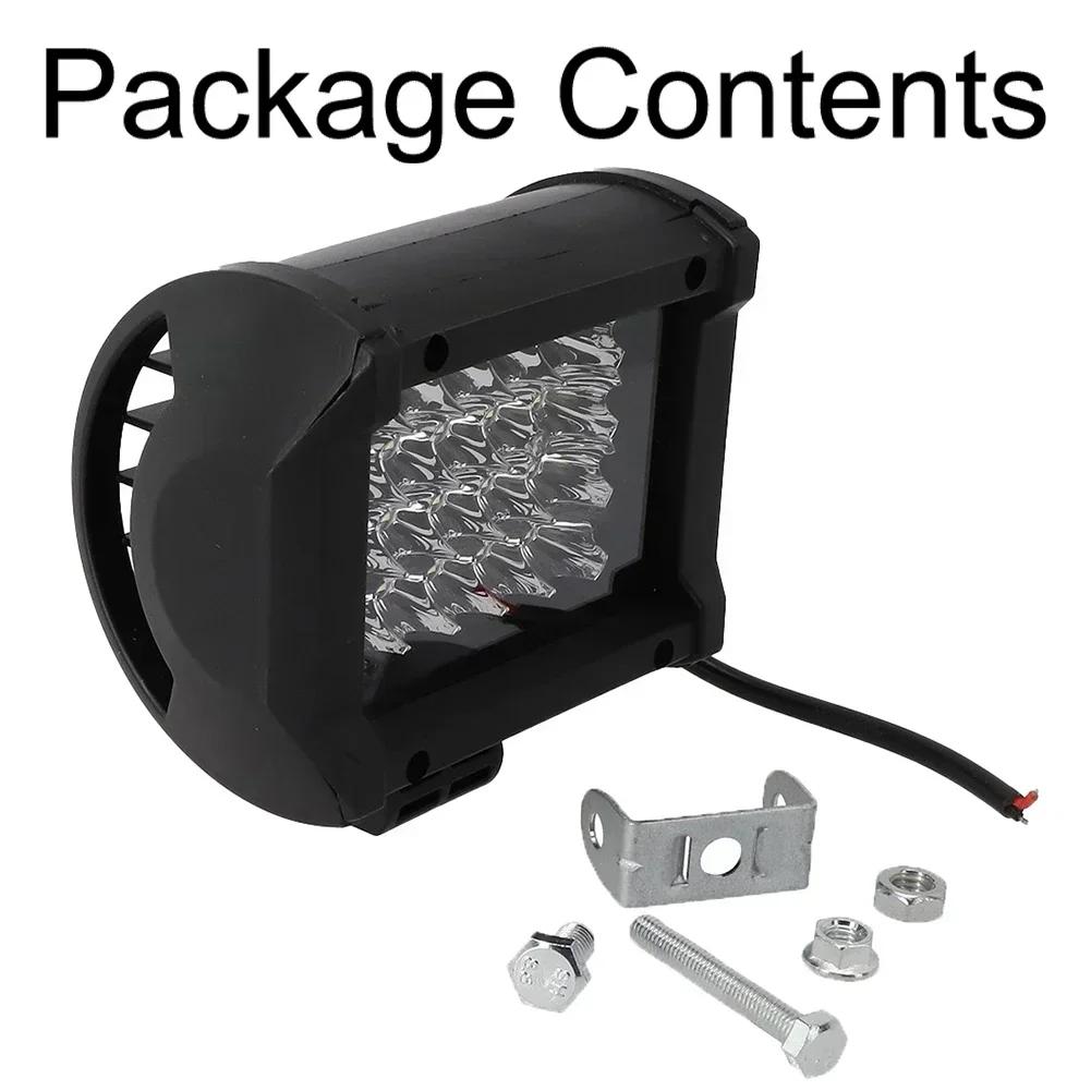 72W 4 Zoll LED Bar Offroad Spot Flood LED-Licht für Auto Truct Boot Atv Traktor Weiß Rechteckigen Scheinwerfer