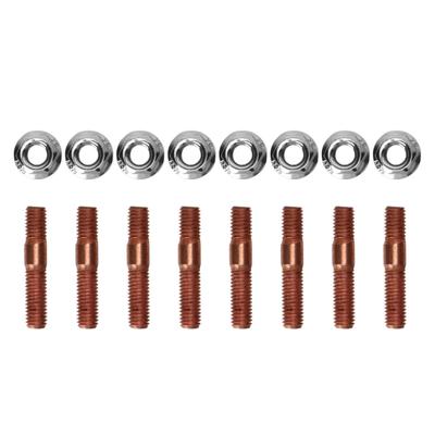 8pcs Turbo Stud Kit M8 1.25, 8mm Metal Alloy High Pressure Resistant Exhaust Manifold