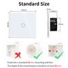 Bingoelec EU 1/2/3/4 Gang Switches Light Alexa Voice Control Touch Glass Wall Wireless WiFi Electrical Tuya Smart Switch