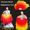 10/20/30/40cm Meio Círculo Véu de Seda Chinês Leque Curto de Dança do Ventre Colorido à Mão Fã para Adultos Criança Mulher