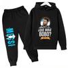 Messi Print Children's Set Sports Hoodie Pants Suit 2pcs Set Boys Girls Baby Kid Clothing Casual Fashion Autumn Winter Sportsuit