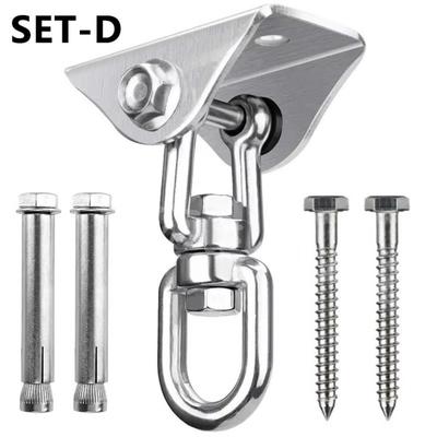 360 Rotate Swivel Load-bearing Hook Hanging Hardware Stainless Steel Heavy Duty Hammock Hooks Swing Accessories