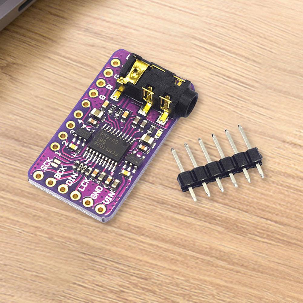 PCM5102 PHAT Format Player Module I2S IIS Interface GY-PCM5102 DAC Digital-To-Analog Converter Voice Module for Raspberry Pi