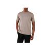 Emporio Armani Letter Print Pattern Round Neck Short Sleeve T-Shirt Men Tops Light-Brown 3D1TH5-1JORZ-0650