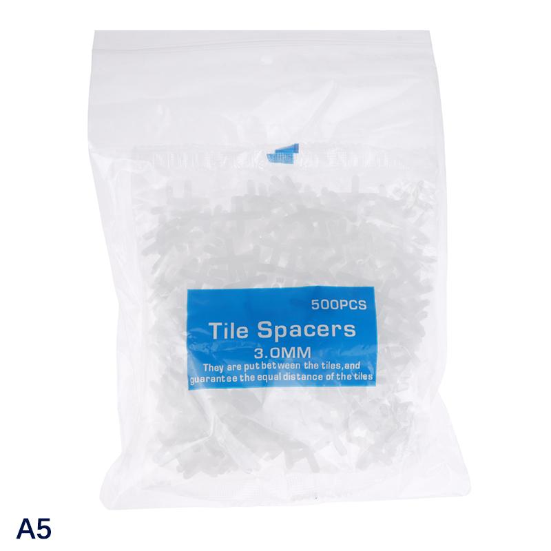 500Pcs 1/1.5/2/2.5/3/5/Mm Plastic Cross Ceramic Tile Leveling System Clips Spacer Ceramic Floor Construction Tools