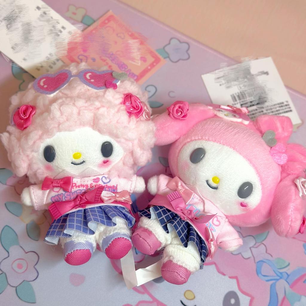 Sanrios Heisei Shining University Gen 2 Plush Toy Keychain Melody Kuromi Piano Spicy Girl Decoration Bag Charm Girly Bestie Gift