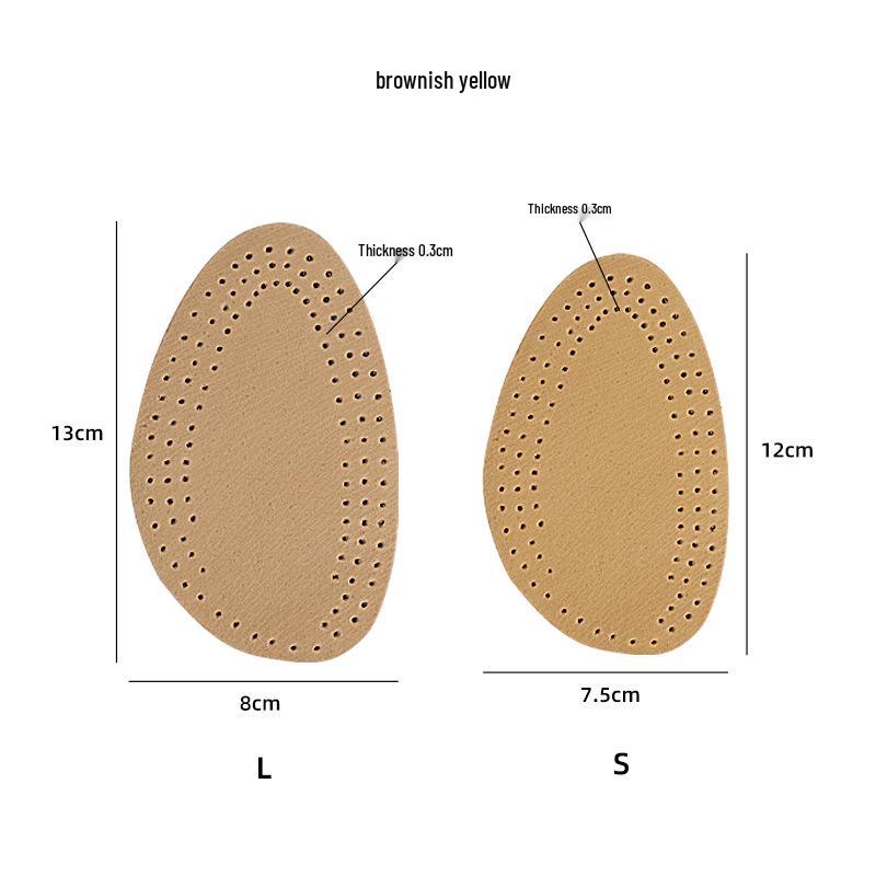 Shock-Absorbing Latex Cowhide Forefoot Pads for High Heels - Unisex, Anti-Wear, Thickened Sports Half-Pads