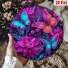 Butterfly and Purple Flower Wall Art, 2D Decorative Canvas Print for Home Decoration