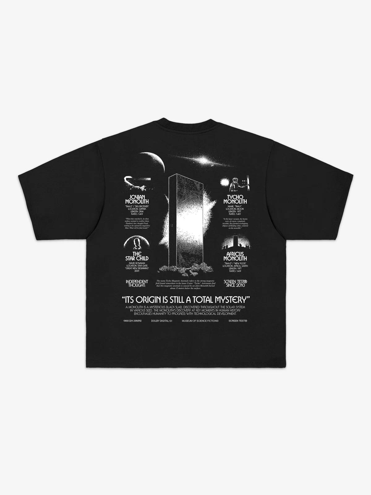 Monolith T-Shirt Back printed. Original design. Street style T-shirt. S